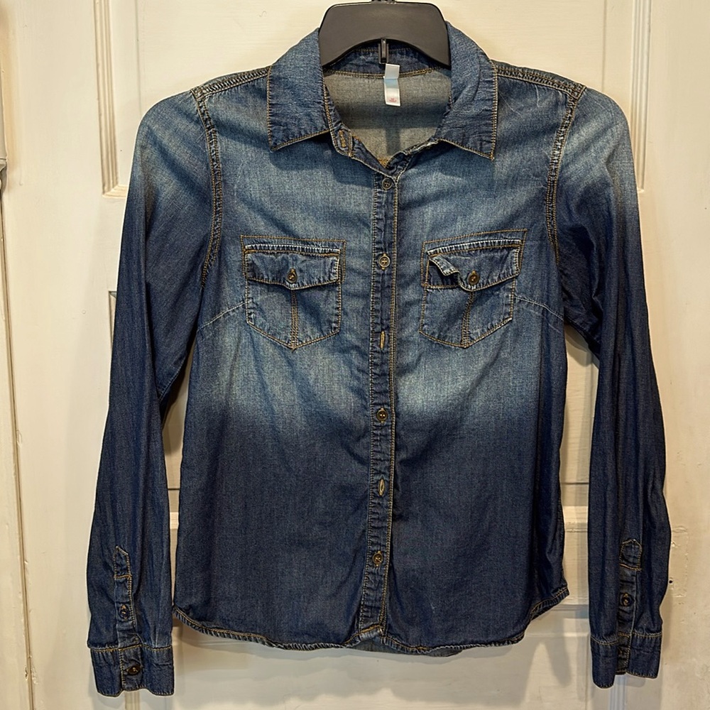 Ombré Denim Cowgirl Shirt